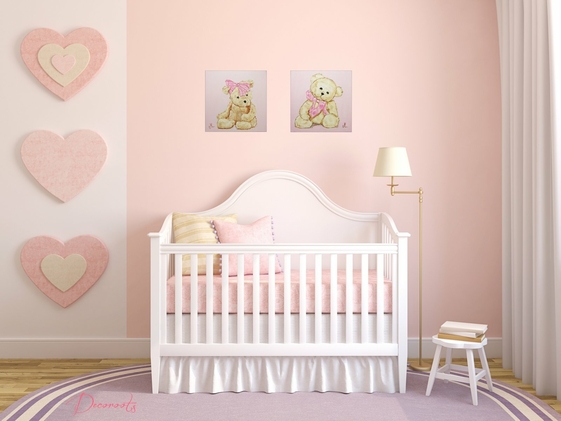 Baby Girl Nursery Wall Art